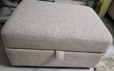 Beige Sofa Footstool With