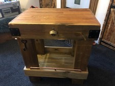 Oak Kitchen Island Butchers Block - Rustic Style made from reclaimed wood