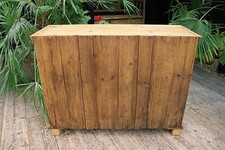 ? Lovely Shallow Old Antique Pine Dresser Base/ Cupboard/ Sideboard/ TV Stand
