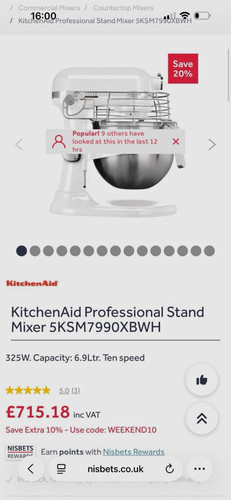 Kitchenaid 5ksm7990xbwh - kitchenaid,
