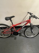 Arden Mountaineer Children's Mountain Bike 21-Speed Shimano Gears, Black/Red
