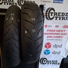 Dunlop Harley Davidson  180/55B16 &130/60B19 Motorcycle Tyres Partworn S5