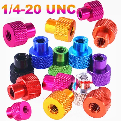 Unc colourful knurled - 1/4-20,