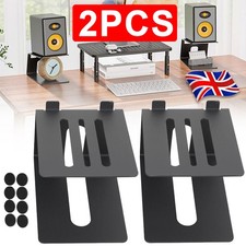 2X Metal Desktop Speaker Stand Professional Studio Monitor Stand Heat Management