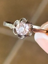 USSR ring SILVER 875 star vintage jewelry woman old Russia ring