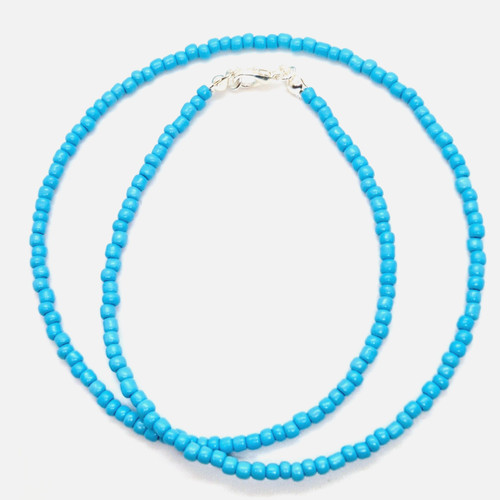 Turquoise opaque handmade seed - opaque,