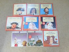 HORRIBLE HISTORIES, HORRIBLY FAMOUS SET OF 9 PROMO AUDIO BOOK CDS TERRY DEARY