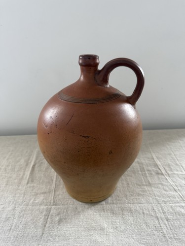 Antique french stoneware salt - antique,