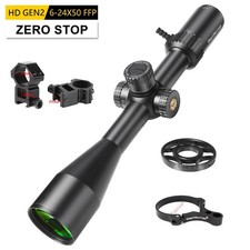 WestHunter HD GEN2 6-24X50 FFP ZS Scopes First Focal Plane Lockable Aluminum