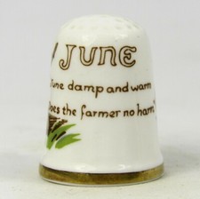 CAVERSWALL THIMBLE 'JUNE' THE