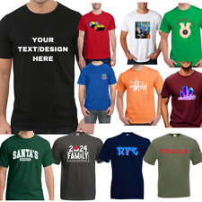 Personalised T-Shirt Custom Printed Shirt Text Logo  Printed Unisex Party Work
