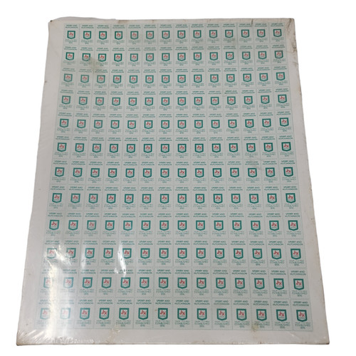 Green stamp sealed - green,