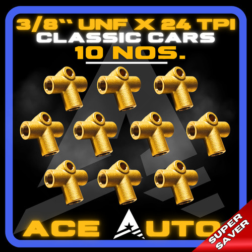 10x brake pipe brass 3 - brake,