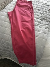 M&S Chinos Pink Ladies Size