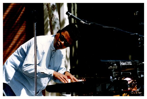 1980s musician playing roland - musician,