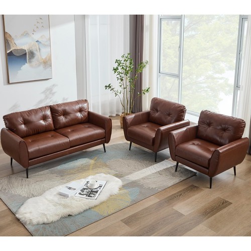 Seater leather sofa - 4,