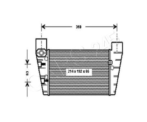 Intercooler fits audi b7 - intercooler, a4