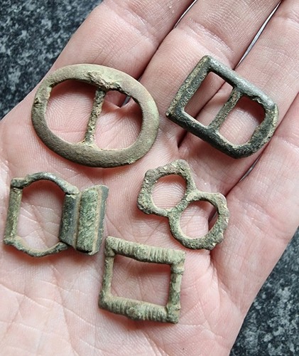 Metal detecting finds buckles - metal,