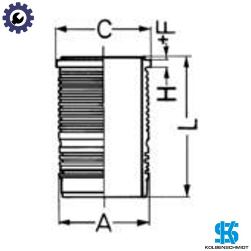 Cylinder liner 89500110 for - for, vm