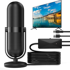 Diswoe TV Aerial, Indoor TV Aerial for Smart TV with Signal Booster High Gain Fr