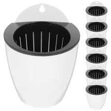 7PCS Self Watering Hanging Planters Wall Pots for Flowers Herbs Indoor Outdoor