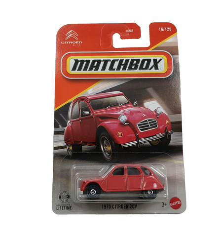 Matchbox 1970 citroen 2cv red - matchbox,