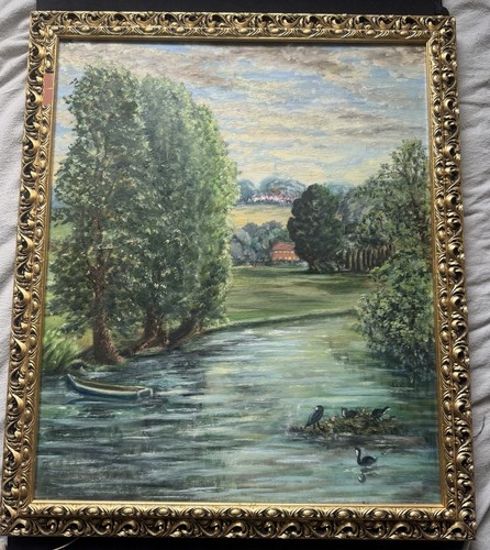 Large original oil painting - original, l