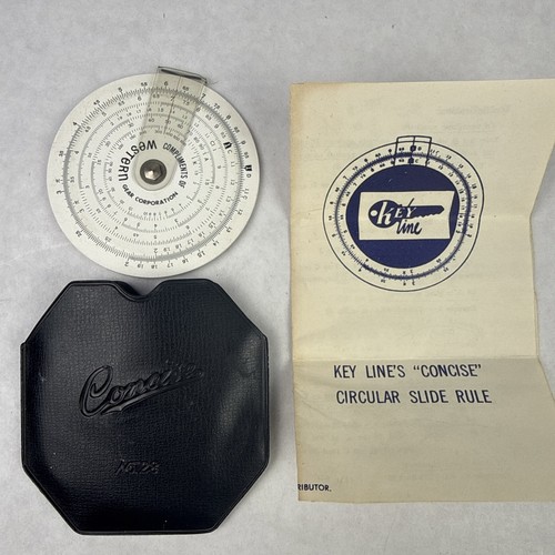 Concise circular slide rule - concise,