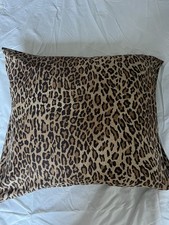 Set of 2 Ralph Lauren Home Leopard Print Square Pillowcases 65x65cm - Used Once