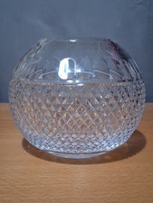 Dartington Crystal Globular Shaped Cut designed vase