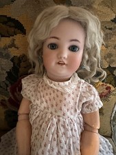 Antique Simon And Halbig Pierced Ears Doll 23"