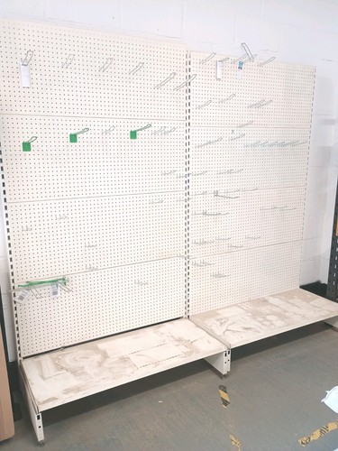 White shop shelving modular - 2x,