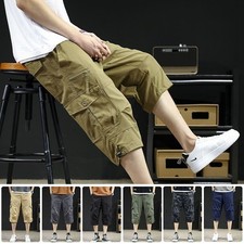 Mens 3/4 Shorts Elasticated