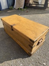 Antique Pine Storage Box /