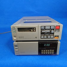 Sony Betamax Portable VCR SL-F1UB + Tuner Timer Unit TT-F1UB