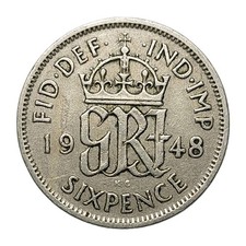Great Britain Sixpence 1948