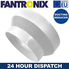 Round Ducting Reducer 125mm to 100mm - 5 to 4 inch Duct Pipe Reduction Connector