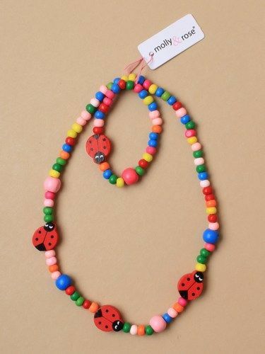 Childrens wooden necklace and - necklace,