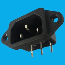 Iec male panel chasis mount - panel,