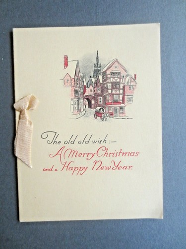 Vintage christmas card - vintage,