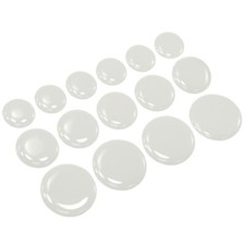 16 21 27 mm White Round