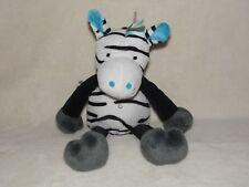 Tesco zebra soft toy Zak stripe black white