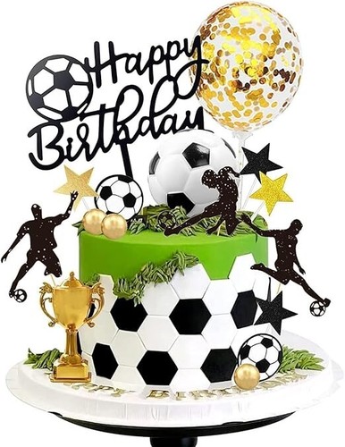 Football cake topper birthday - football,