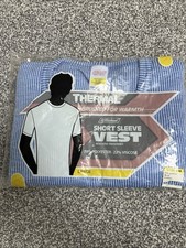 Marks & Spencer VTG Thermal Short Sleeve Brushed for Warmth Vest Men Size L