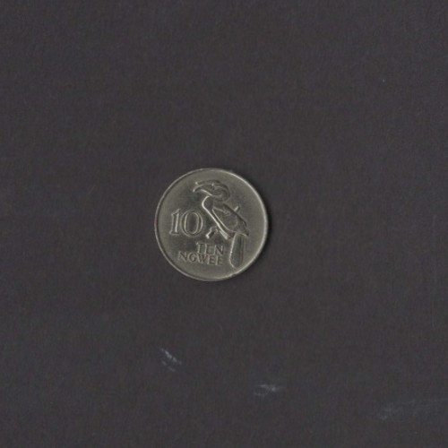 1972 zambia ngwee - zambia, hornbill