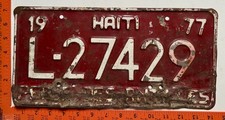 1977 Haiti Hire Car License