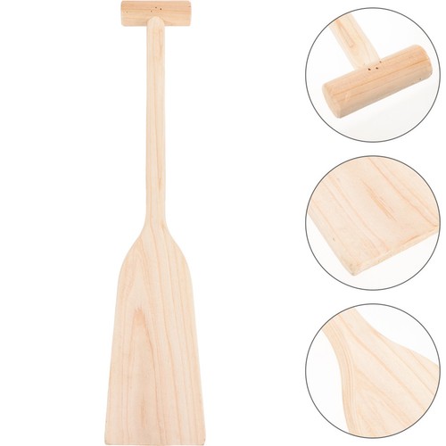 Sturdy wooden oar canoe - wooden,