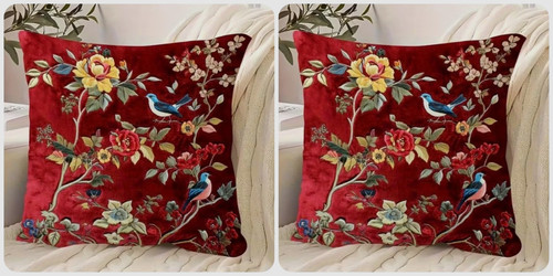 Set printed plush red - set,