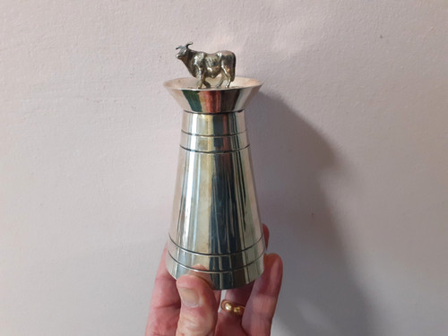 Antique silver plated milk - silver,