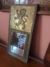 Antique Hammered Brass Sheet  Mirror